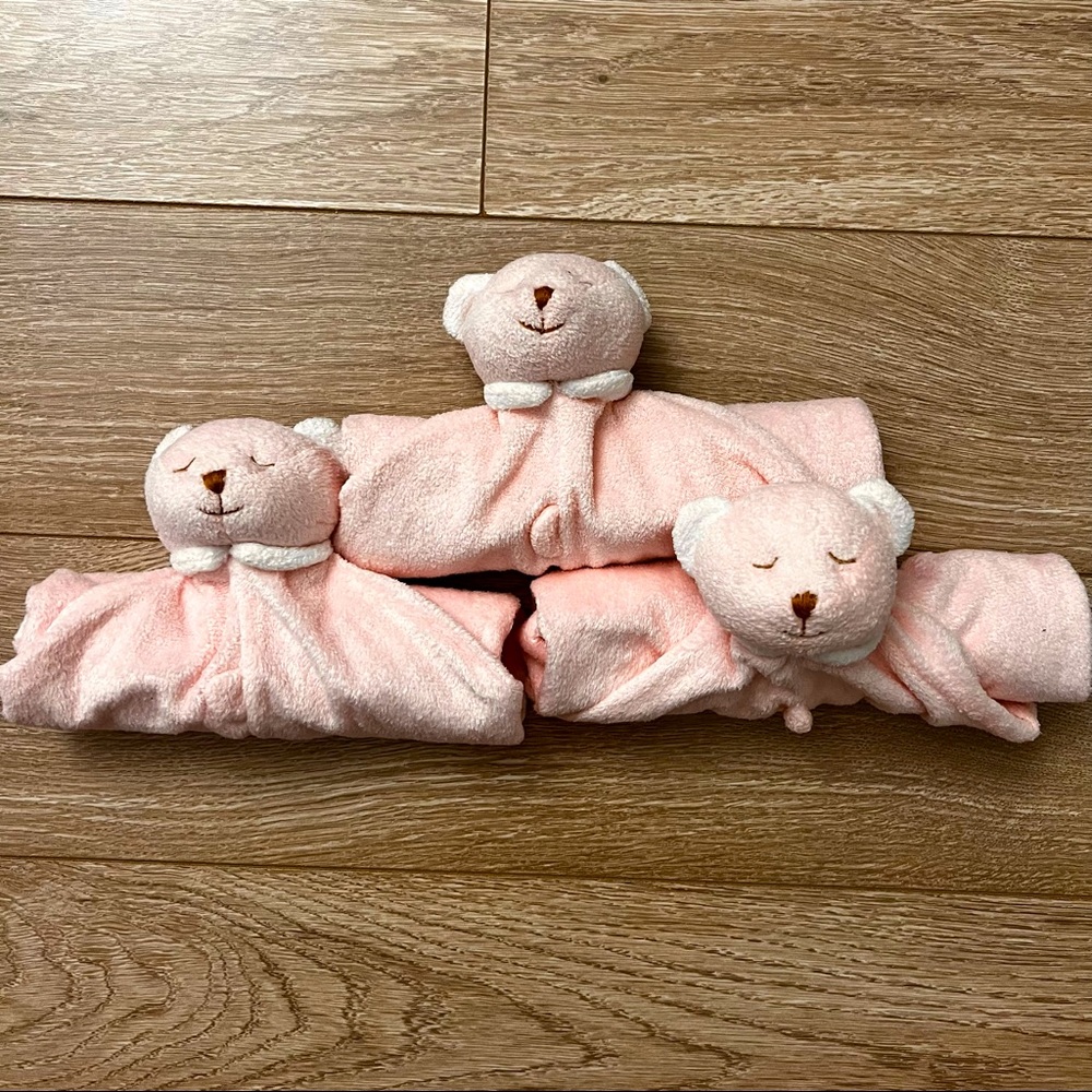 Super soft lovey trio
